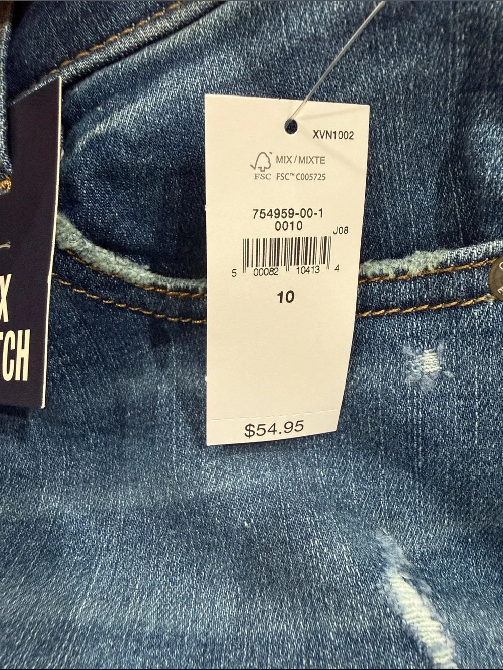 GAP Girls Blue Distressed Sky High Skinny Ankle Jeans